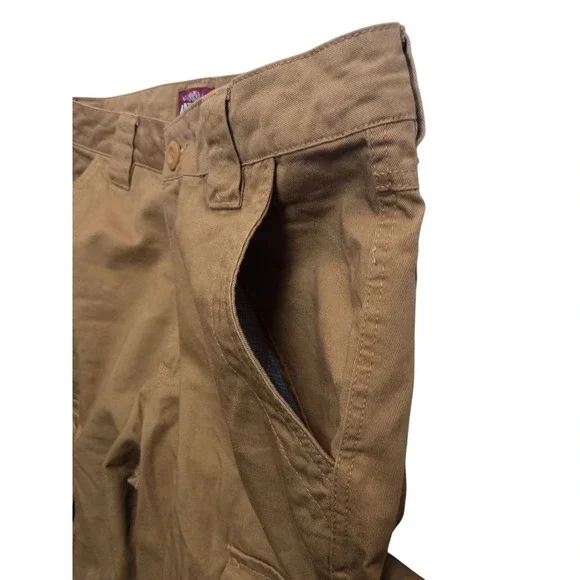 Matchstick Cargo Pants Utility Outdoor Hiking Travel Workwear Khaki Skater 34x30 - Picture 10 of 16